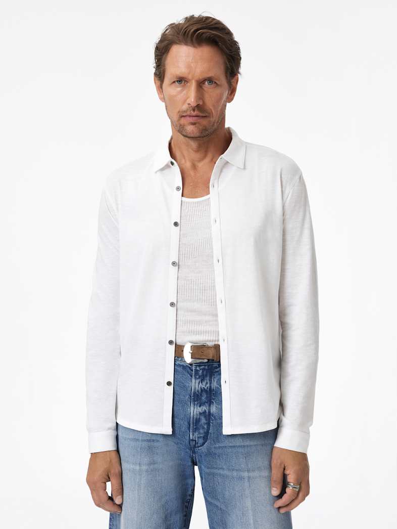 John Varvatos GARETH SHIRT Clothing Tops Shirts GARETH SHIRT WHITE