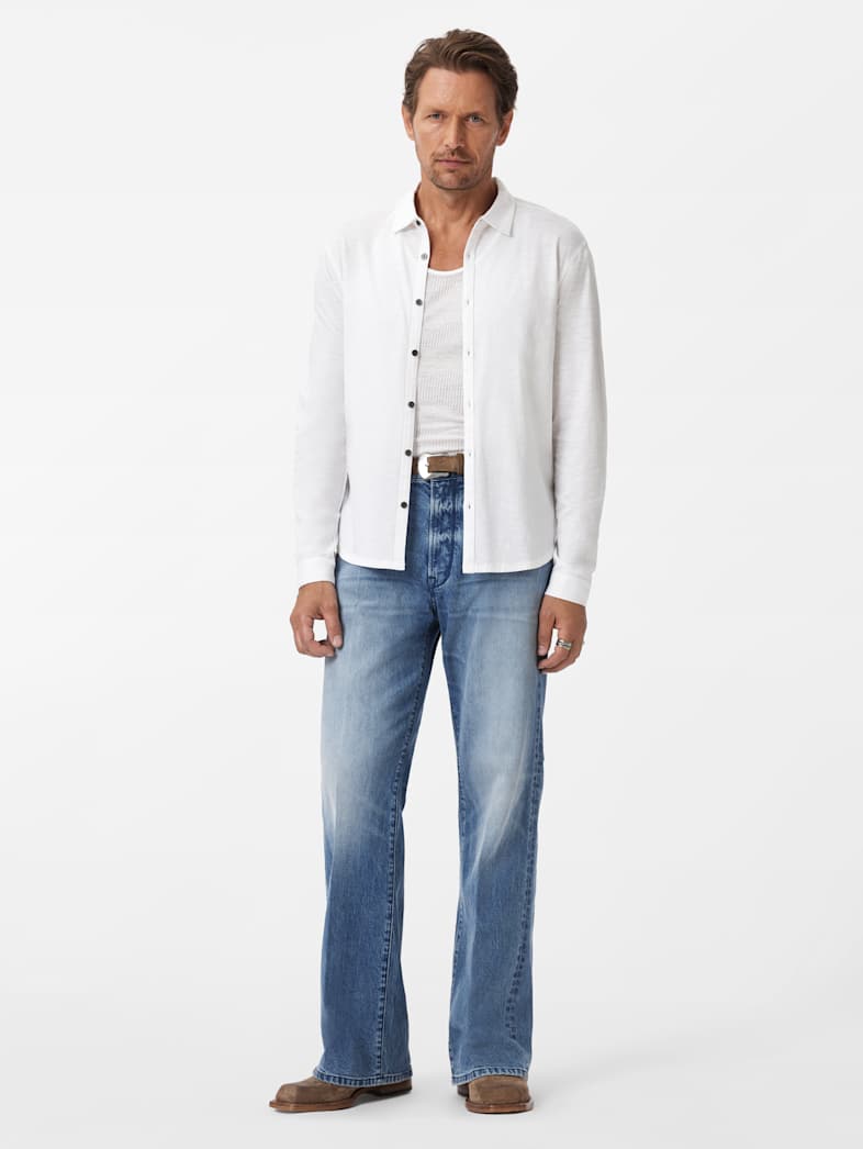 John Varvatos GARETH SHIRT Clothing Tops Shirts GARETH SHIRT WHITE