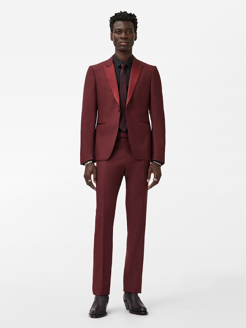 John Varvatos GLEN TUXEDO Clothing Featured Suiting GLEN TUXEDO Merlot