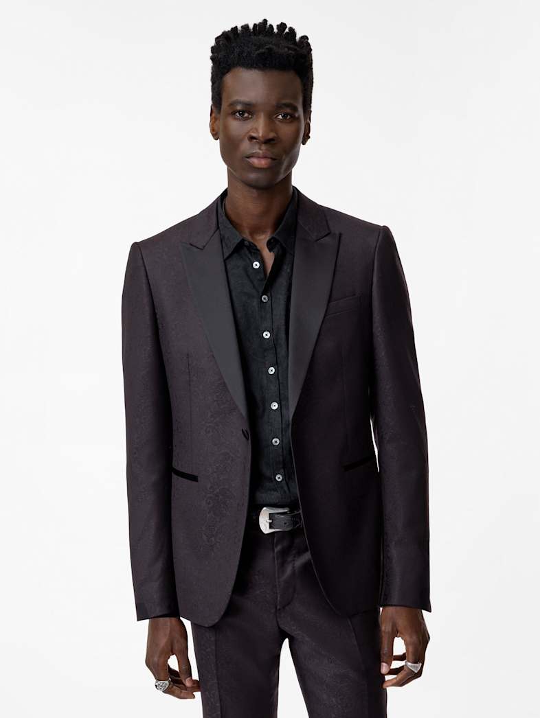 John Varvatos GLEN TUXEDO JACKET Clothing Tops Suit Jackets GLEN TUXEDO JACKET PLUM