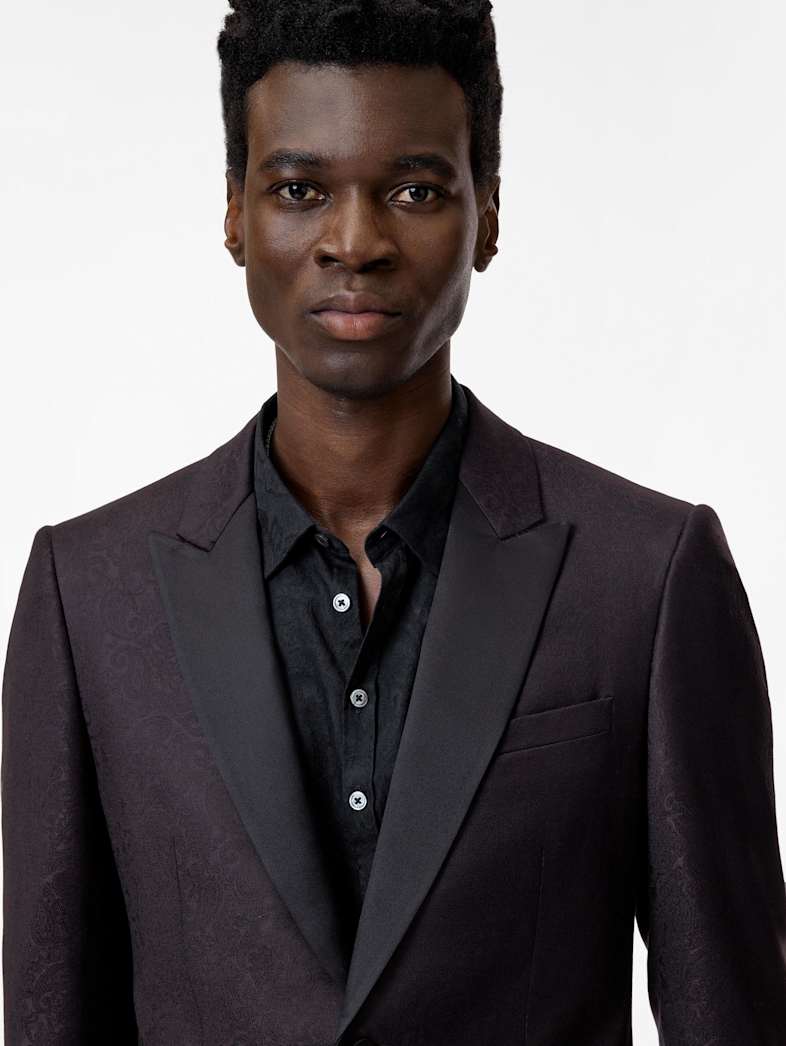 John Varvatos GLEN TUXEDO JACKET Clothing Tops Suit Jackets GLEN TUXEDO JACKET PLUM