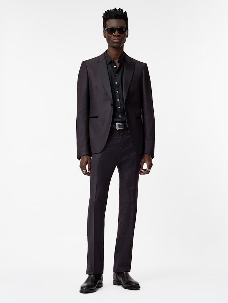 John Varvatos GLEN TUXEDO JACKET Clothing Tops Suit Jackets GLEN TUXEDO JACKET PLUM