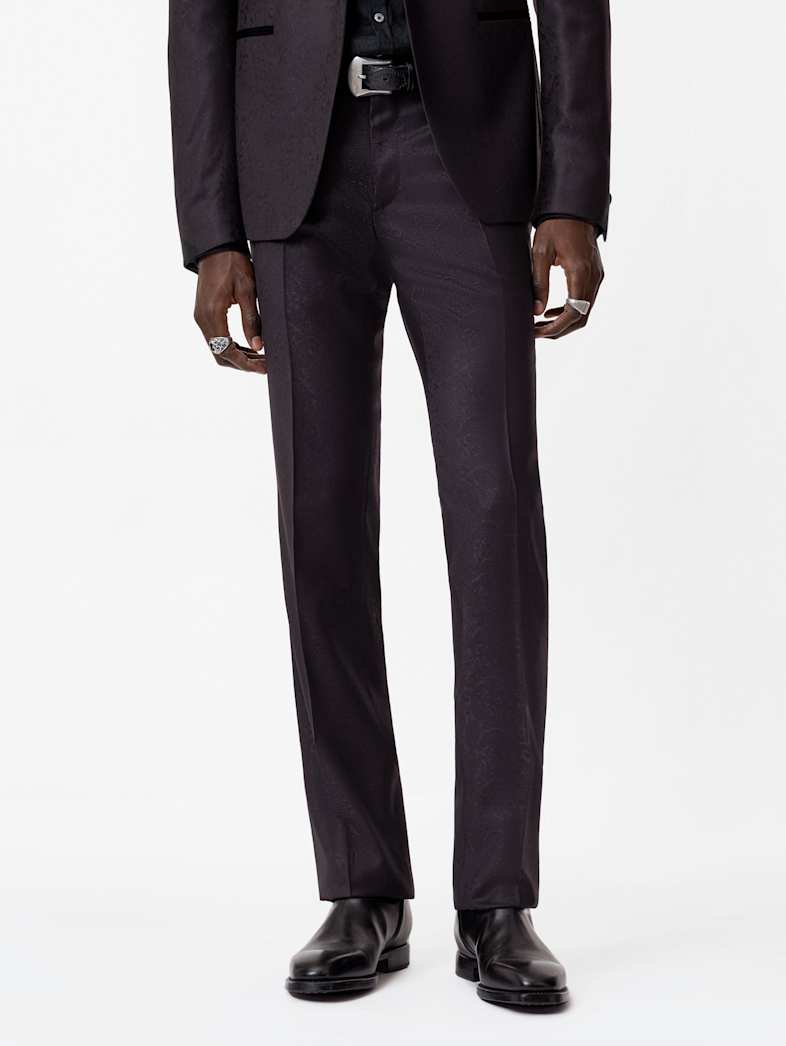 John Varvatos GLEN TUXEDO PANT Clothing Bottoms Dress Pants GLEN TUXEDO PANT PLUM