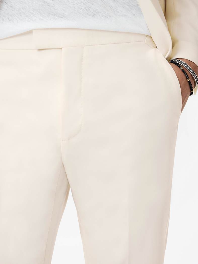 John Varvatos GLEN TUXEDO PANT Clothing Featured Suiting GLEN TUXEDO PANT IVORY