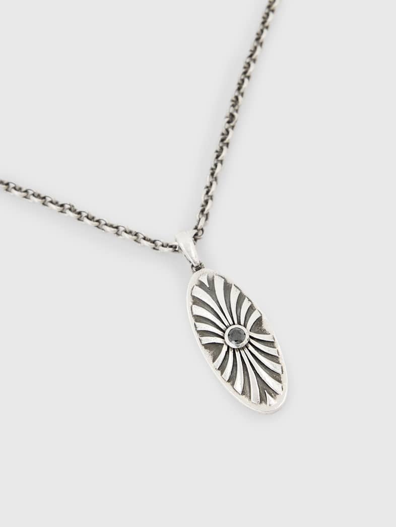 John Varvatos GOTHIC OVAL PENDANT NECKLACE NO COLOR