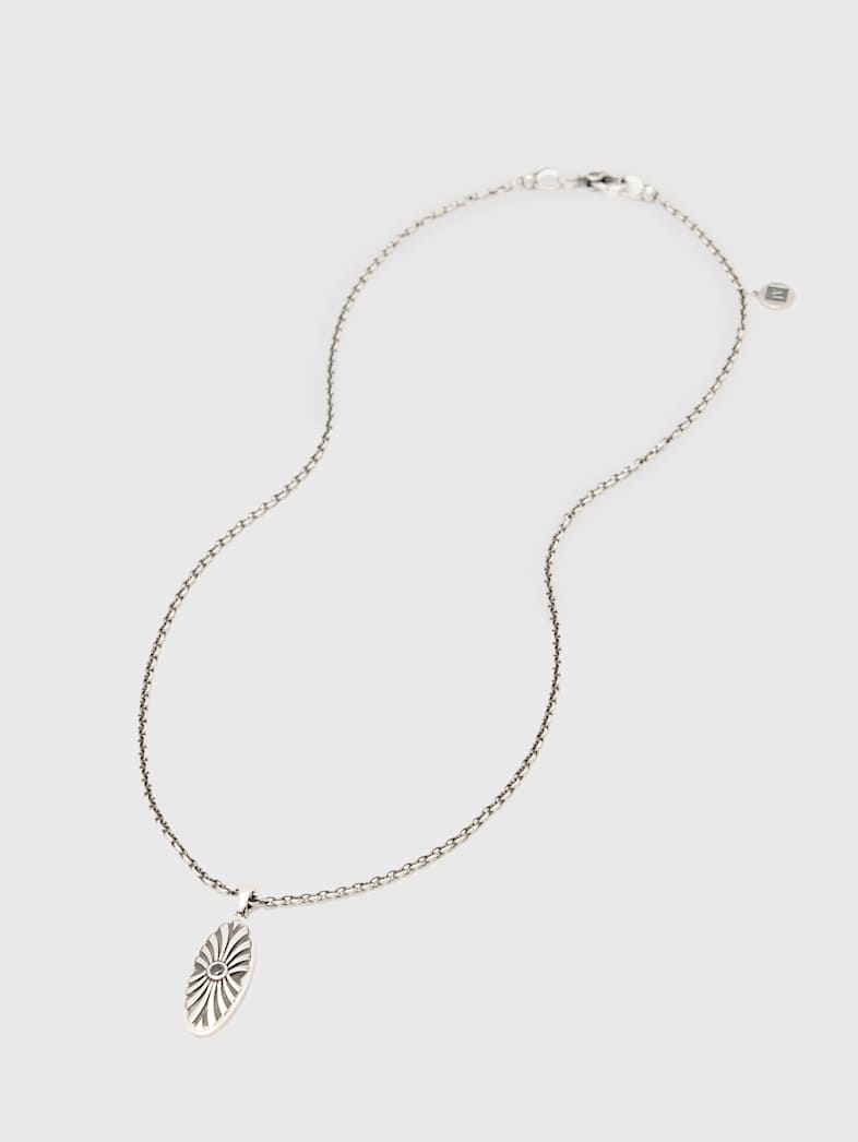 john varvatos GOTHIC OVAL PENDANT NECKLACE NO COLOR