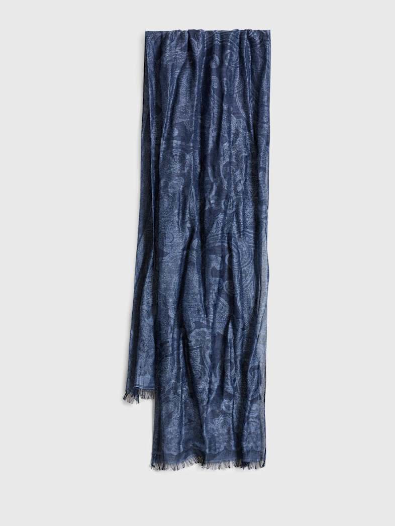john varvatos GOWER SCARF Outlet Outlet Shoes & Accessories GOWER SCARF COBALT