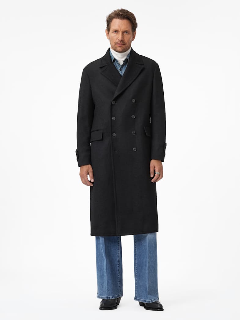John Varvatos GROVE COAT Clothing Tops Coats And Jackets GROVE COAT BLACK