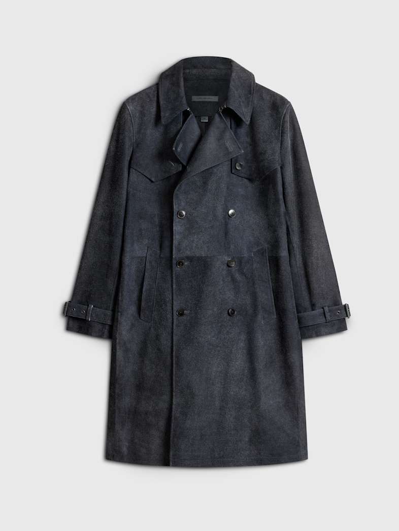 john varvatos HACKNEY COAT Outlet Outlet Leather & Outerwear HACKNEY COAT INDIGO