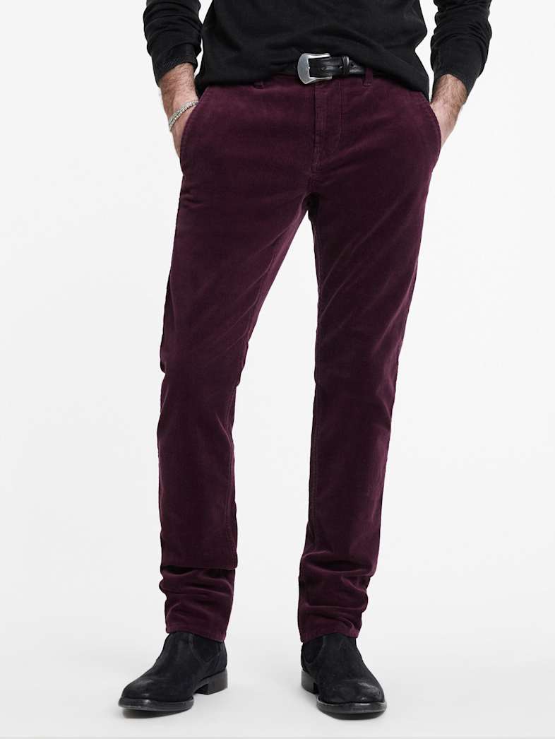 John Varvatos HANS HYBRID JEAN PANT Outlet Outlet Jeans & Pants HANS HYBRID JEAN PANT DARK PLUM