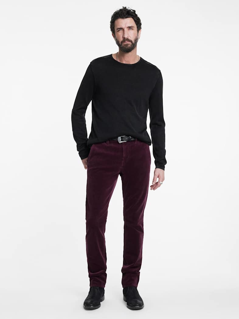 John Varvatos HANS HYBRID JEAN PANT Outlet Outlet Jeans & Pants HANS HYBRID JEAN PANT DARK PLUM