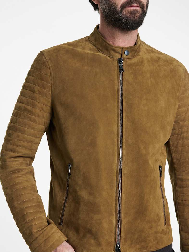 John Varvatos HARRIS JACKET Outlet Outlet Leather & Outerwear HARRIS JACKET JUTE