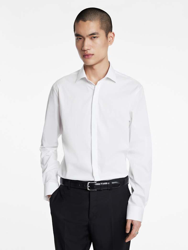 John Varvatos HENDRIX DRESS SHIRT Clothing Tops Dress Shirts HENDRIX DRESS SHIRT WHITE