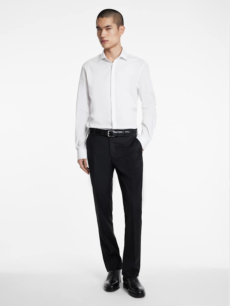 John Varvatos HENDRIX DRESS SHIRT Clothing Tops Dress Shirts HENDRIX DRESS SHIRT WHITE