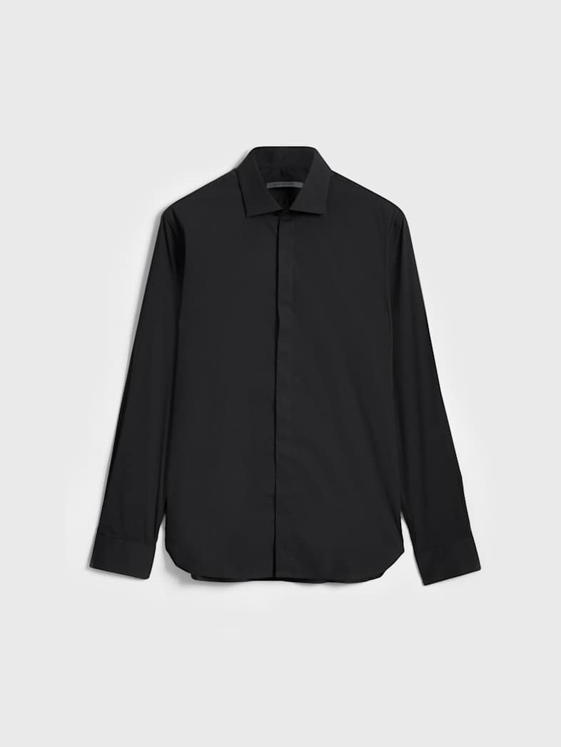 john varvatos HENDRIX DRESS SHIRT Clothing Tops Dress Shirts HENDRIX DRESS SHIRT BLACK