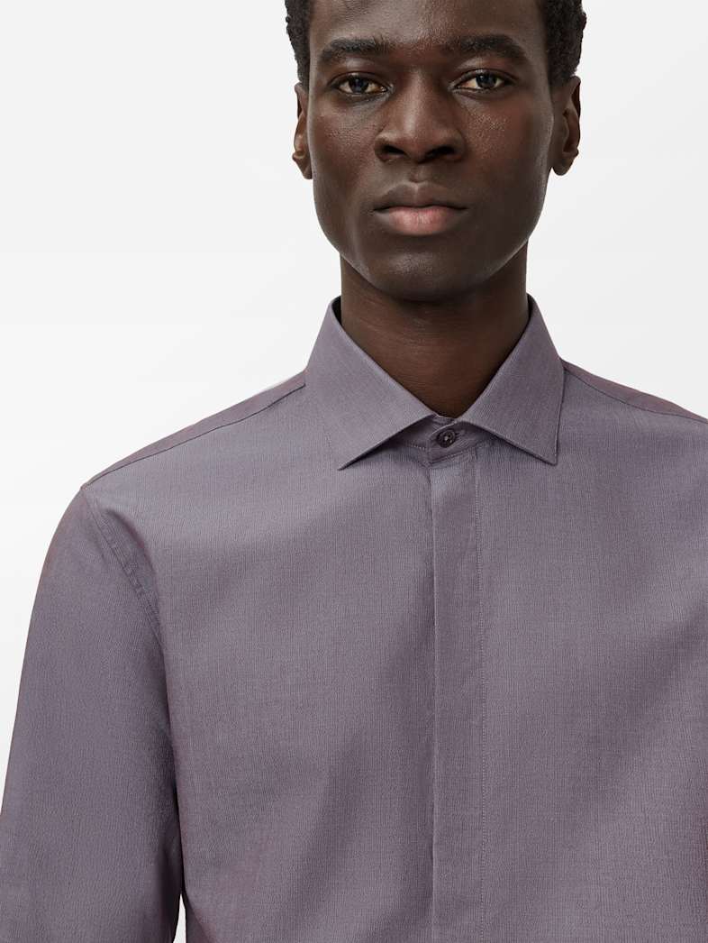 John Varvatos HENDRIX DRESS SHIRT Clothing Tops Shirts HENDRIX DRESS SHIRT THISTLE