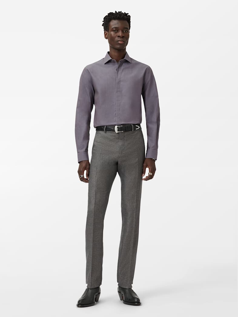 John Varvatos HENDRIX DRESS SHIRT Clothing Tops Shirts HENDRIX DRESS SHIRT THISTLE