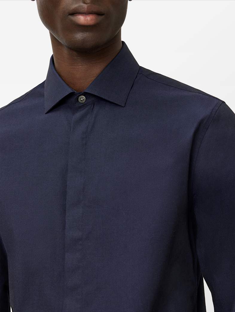 John Varvatos HENDRIX DRESS SHIRT Clothing Tops Shirts HENDRIX DRESS SHIRT MIDNIGHT