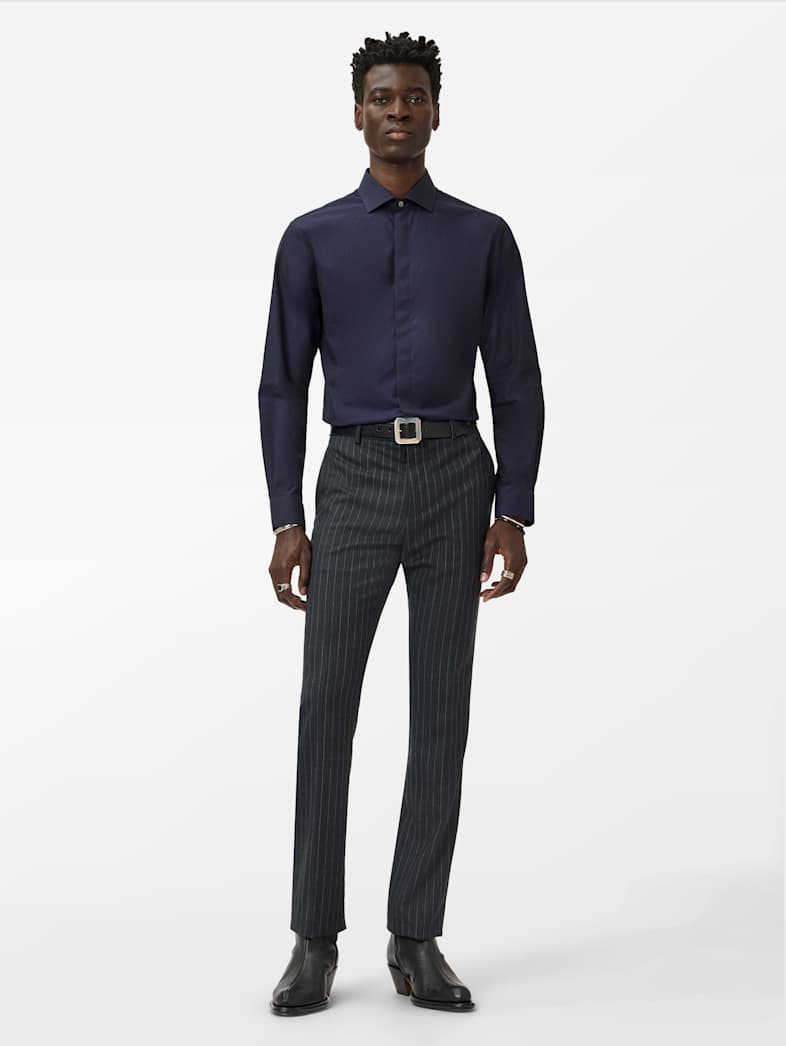 John Varvatos HENDRIX DRESS SHIRT Clothing Tops Shirts HENDRIX DRESS SHIRT MIDNIGHT