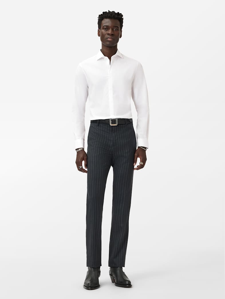 John Varvatos HENDRIX DRESS SHIRT Clothing Tops Shirts HENDRIX DRESS SHIRT WHITE