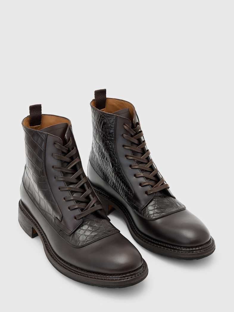 john varvatos HERITAGE LACE BOOT Shoes All Shoes Boots HERITAGE LACE BOOT DISTRESSED B