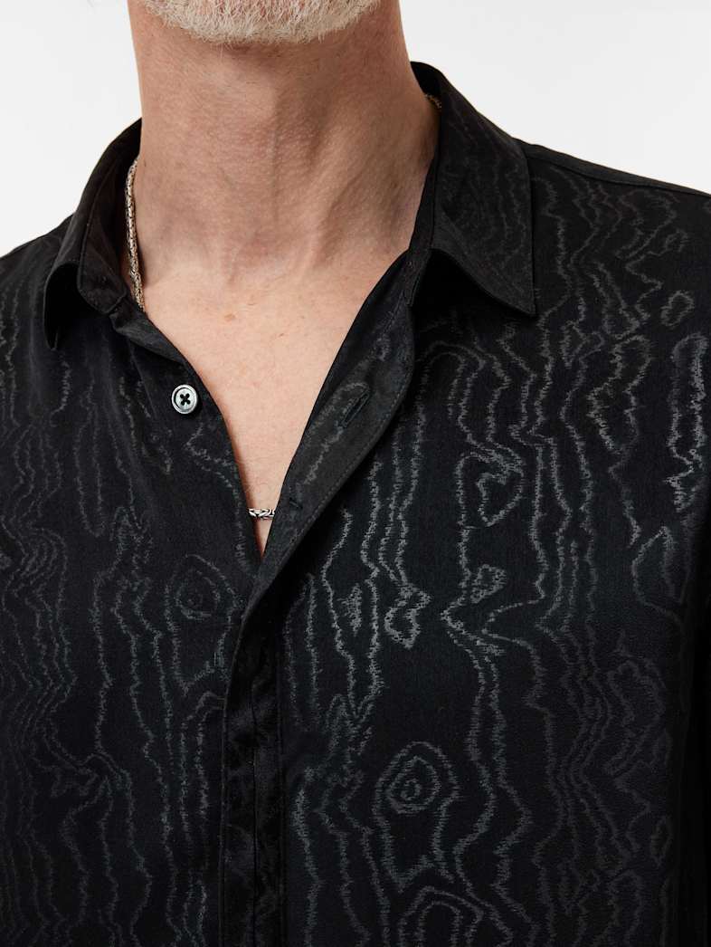 John Varvatos HICKORY SHIRT Clothing Tops Shirts HICKORY SHIRT BLACK