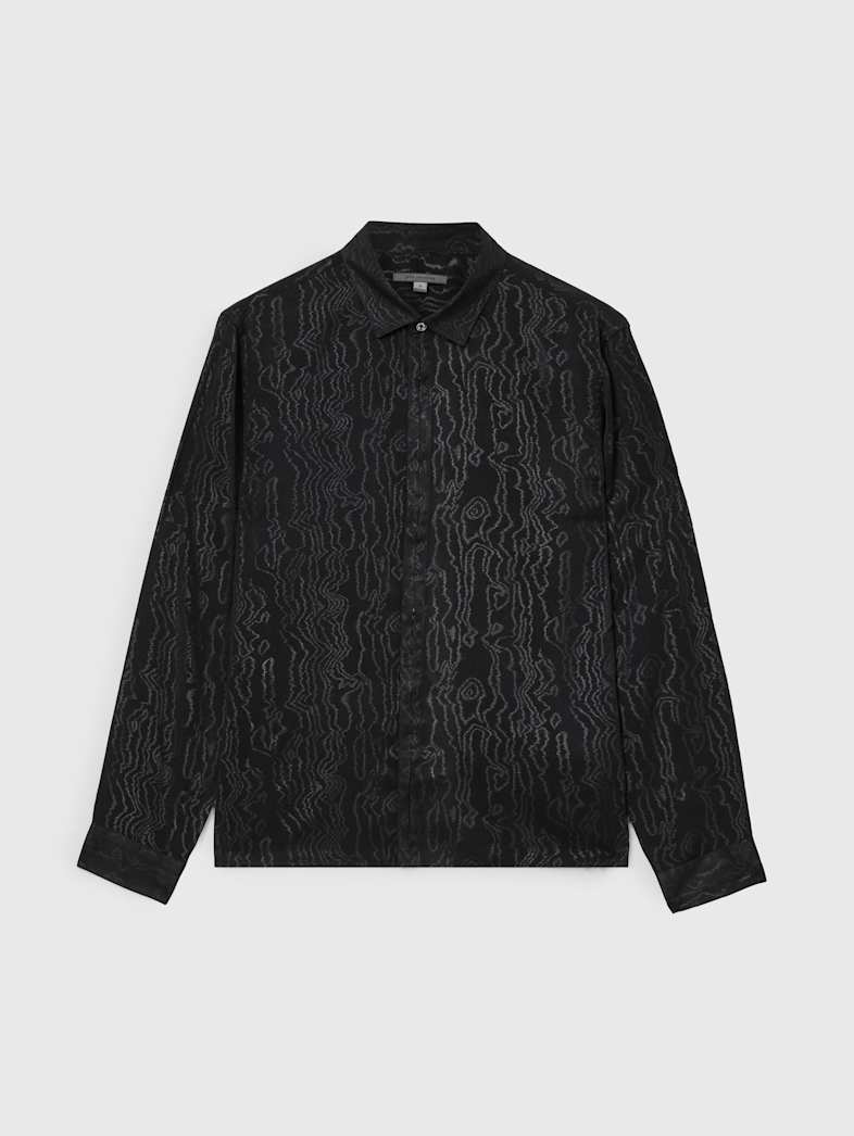 john varvatos HICKORY SHIRT Clothing Tops Shirts HICKORY SHIRT BLACK