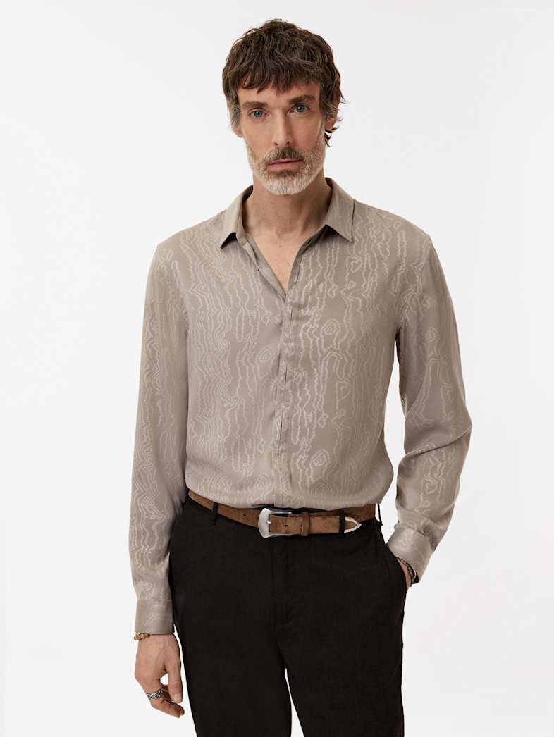 John Varvatos HICKORY SHIRT Clothing Tops Shirts HICKORY SHIRT TWIG