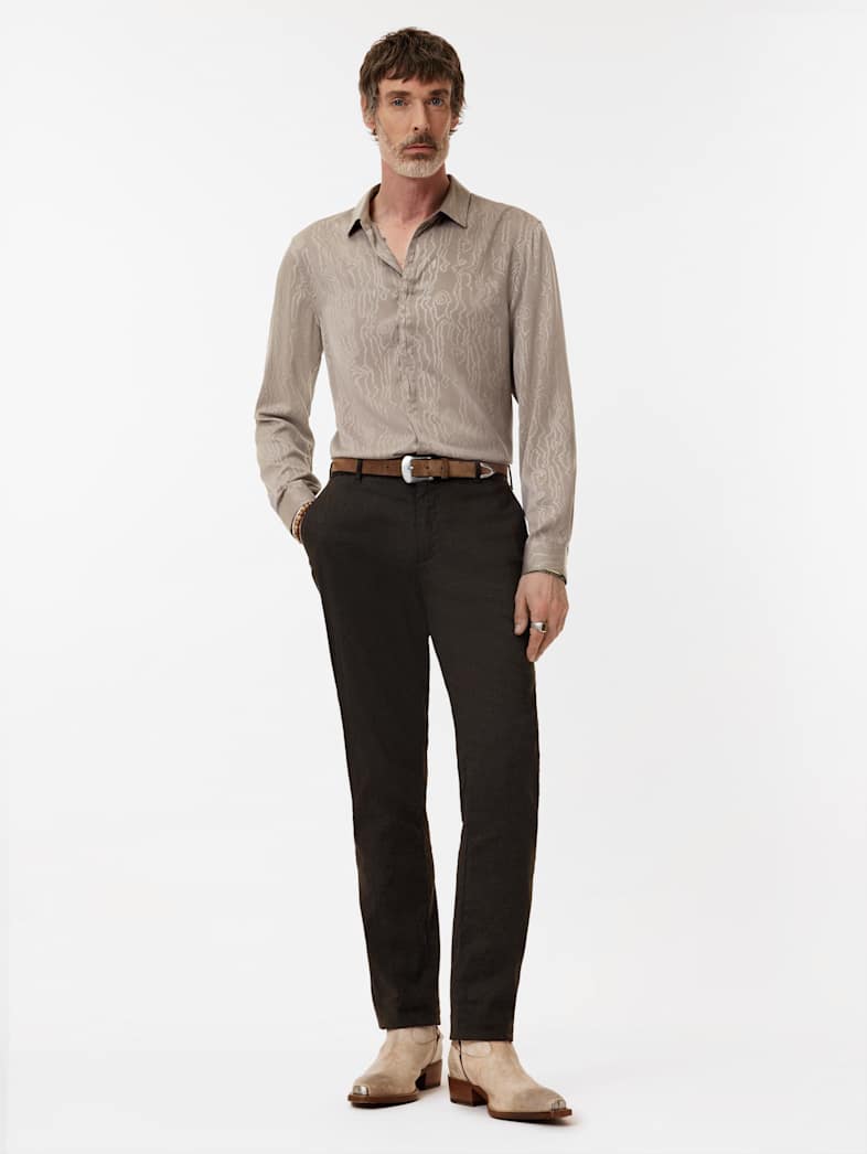 John Varvatos HICKORY SHIRT Clothing Tops Shirts HICKORY SHIRT TWIG