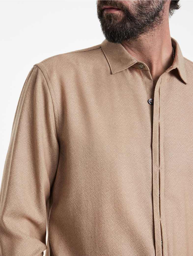 John Varvatos HICKORY SHIRT Outlet Outlet Tops HICKORY SHIRT TUMERIC