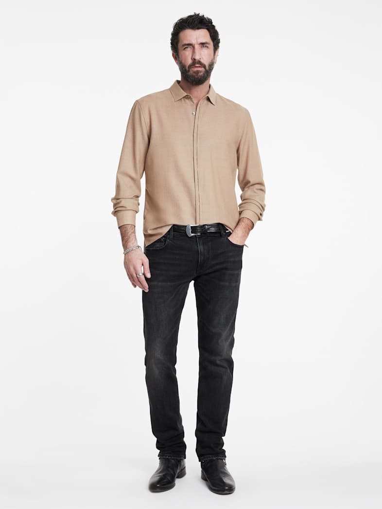 John Varvatos HICKORY SHIRT Outlet Outlet Tops HICKORY SHIRT TUMERIC