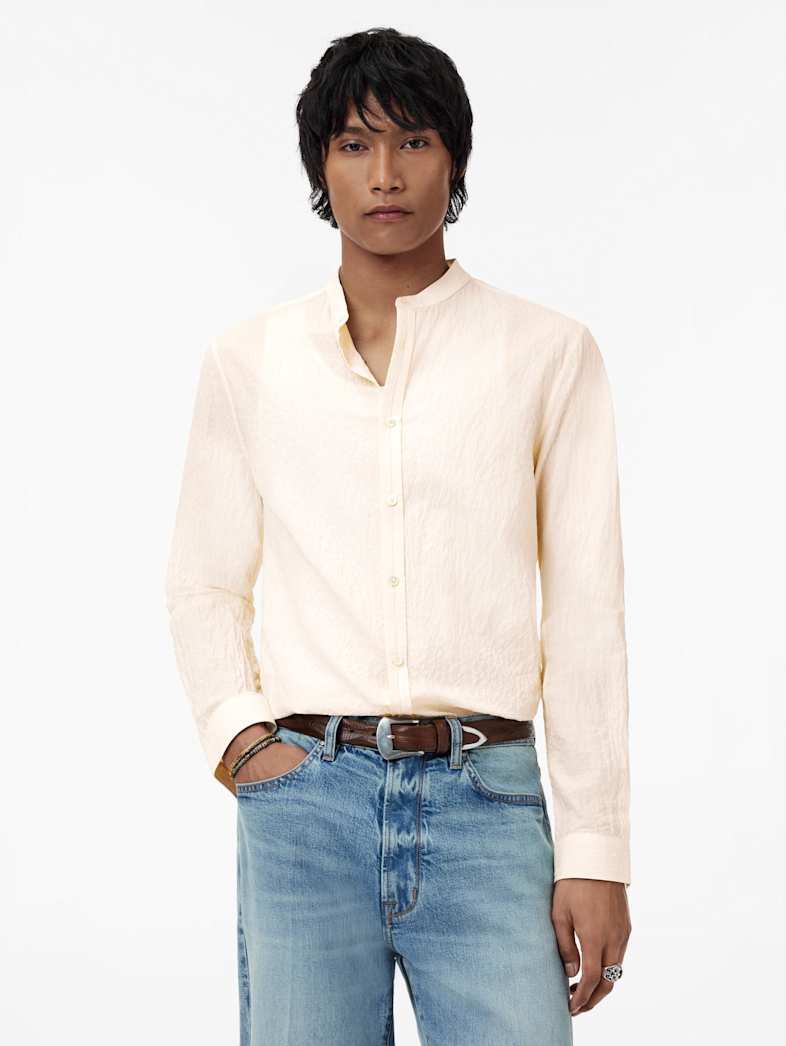John Varvatos HINOKI SHIRT Clothing Tops Shirts HINOKI SHIRT MUSHROOM