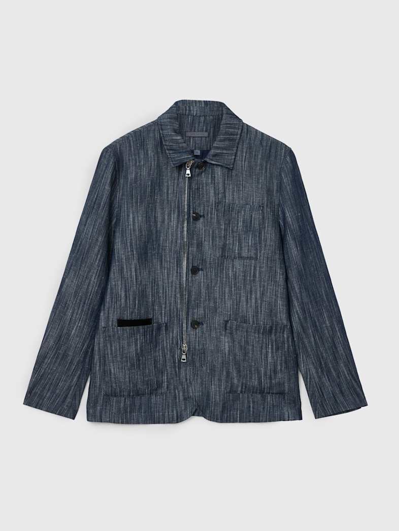 john varvatos HOMER JACKET Clothing Tops Coats and Jackets HOMER JACKET LAKE BLUE