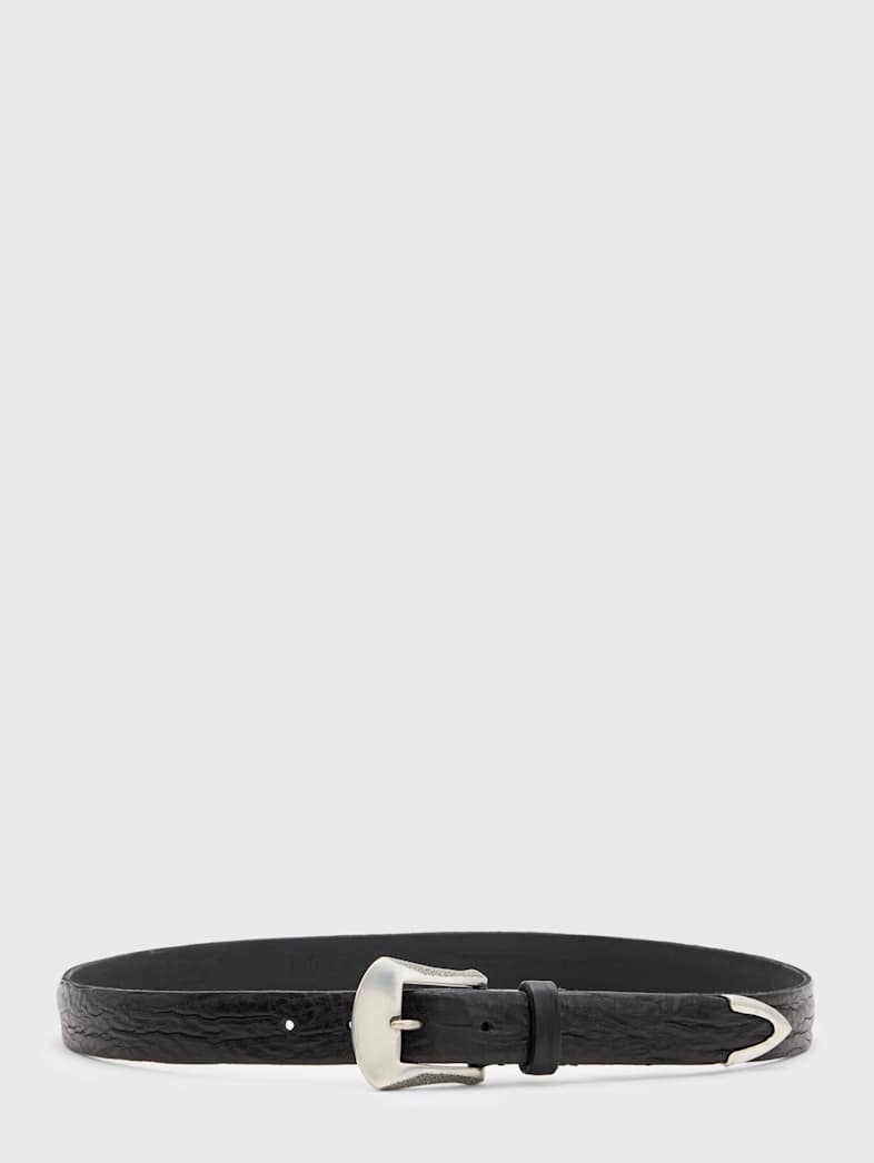 john varvatos HOUSTON BELT Accessories All Accessories Belts HOUSTON BELT BLACK