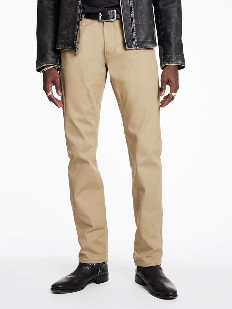 John Varvatos J701 - SELVEDGE JEANS Outlet Outlet Jeans & Pants J701 SELVEDGE JEANS LIGHT KHAKI
