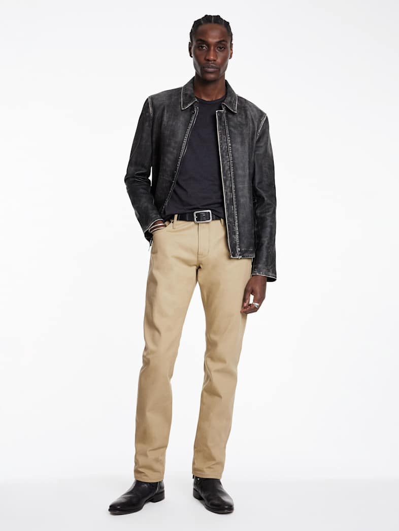 John Varvatos J701 - SELVEDGE JEANS Outlet Outlet Jeans & Pants J701 SELVEDGE JEANS LIGHT KHAKI
