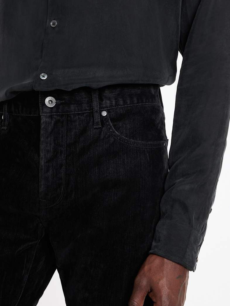 John Varvatos J702 - FLOCKED DENIM Clothing Featured The Denim Shop J702 FLOCKED DENIM BLACK
