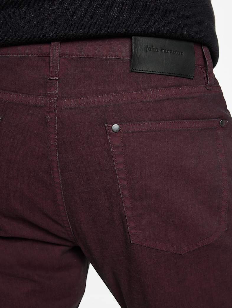 John Varvatos J704 - TAPERED FIT Outlet Outlet Jeans & Pants J704 TAPERED FIT OXBLOOD