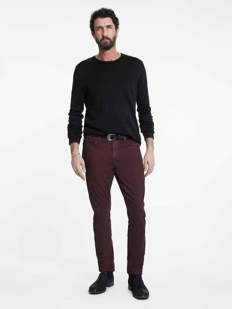 John Varvatos J704 - TAPERED FIT Outlet Outlet Jeans & Pants J704 TAPERED FIT OXBLOOD