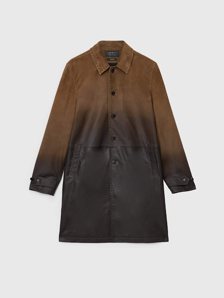 john varvatos JOHN LENNON DAKOTA COAT Leather All Leather Leather Jackets JOHN LENNON DAKOTA COAT CHESTNUT