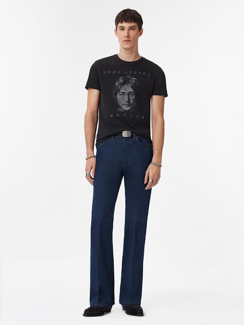 John Varvatos JOHN LENNON IMAGINE TEE Clothing Tops Graphic Tees JOHN LENNON IMAGINE TEE BLACK