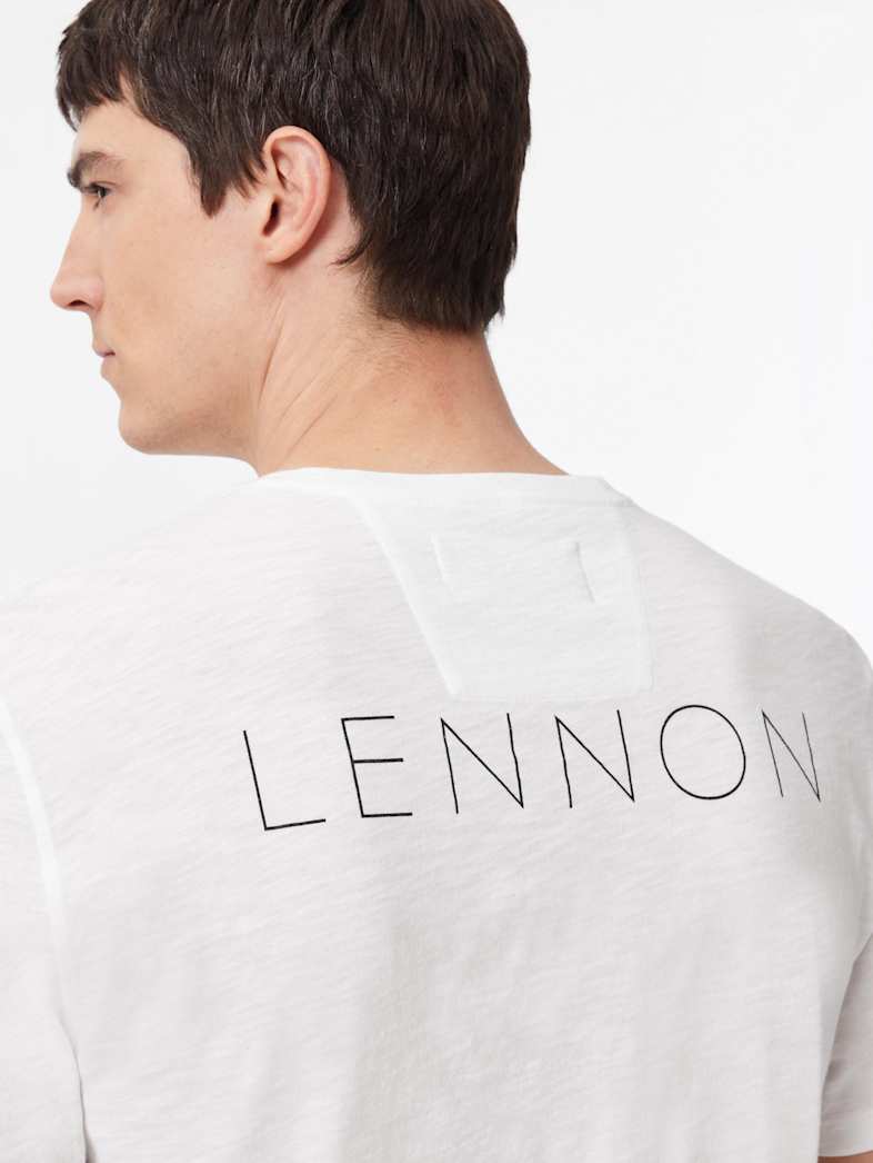 John Varvatos JOHN LENNON PEACE TEE Clothing Tops Graphic Tees JOHN LENNON PEACE TEE SALT