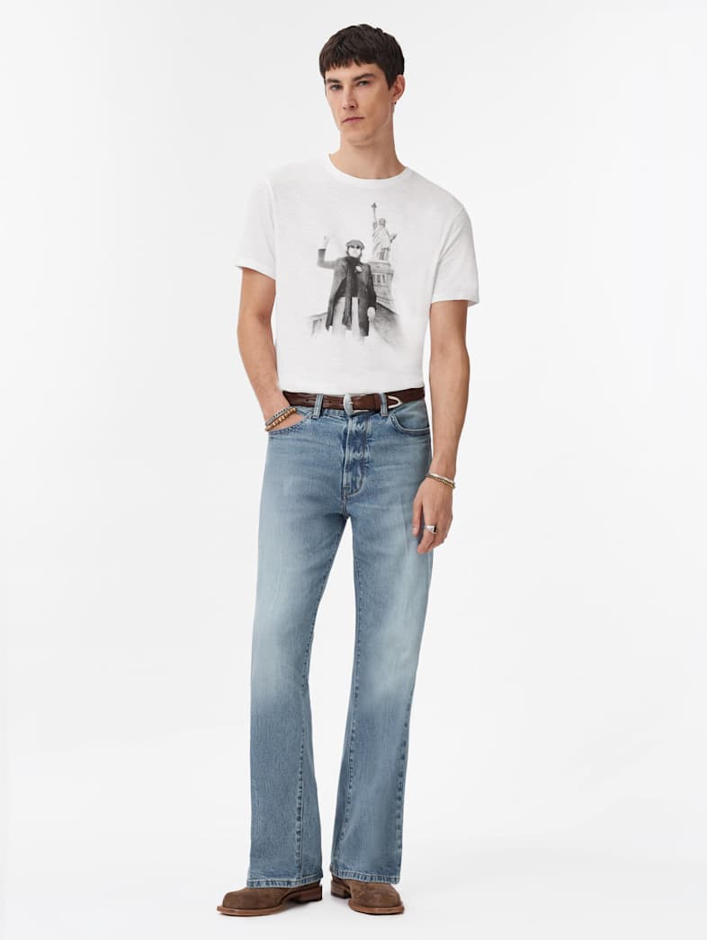 John Varvatos JOHN LENNON PEACE TEE Clothing Tops Graphic Tees JOHN LENNON PEACE TEE SALT