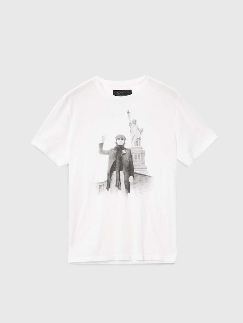 John Varvatos JOHN LENNON PEACE TEE Clothing Tops Graphic Tees JOHN LENNON PEACE TEE SALT