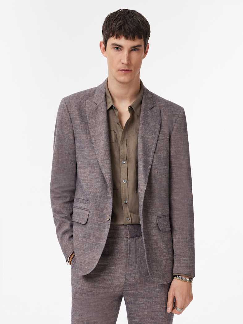 John Varvatos JOHN LENNON REGIS JACKET Clothing Featured Suiting JOHN LENNON REGIS JACKET HAZELNUT