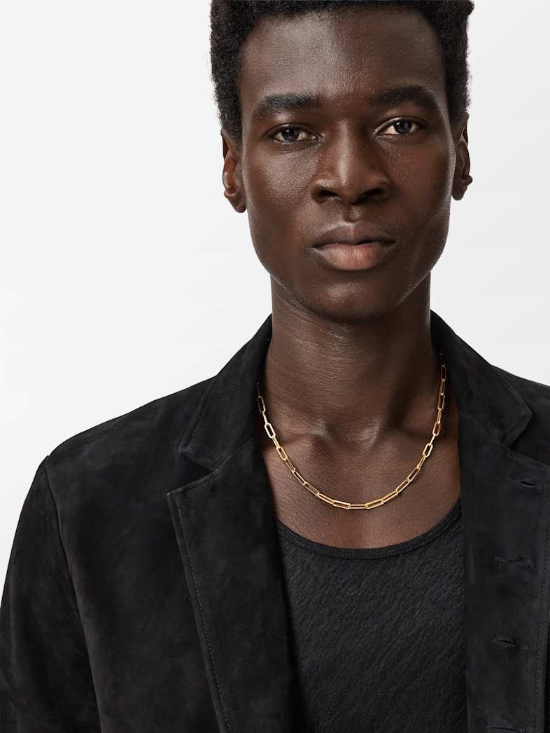 John Varvatos 18K GOLD LINK NECKLACE NO COLOR