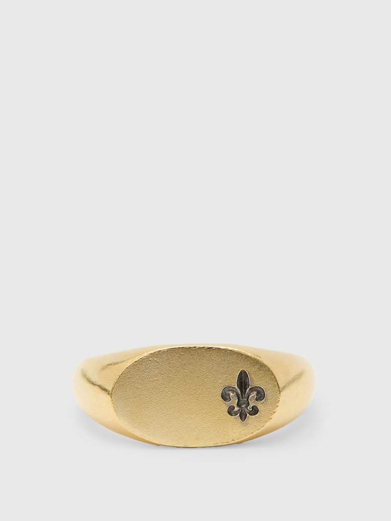 john varvatos 18K GOLD SIGNET RING NO COLOR