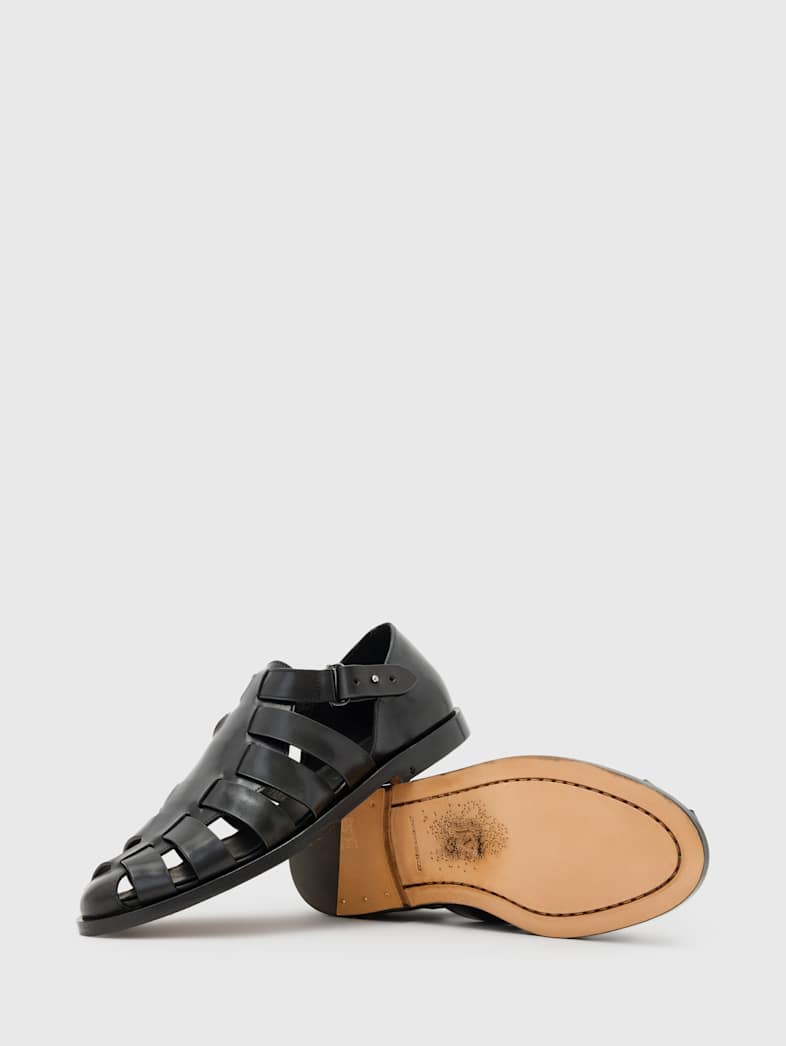 John Varvatos ANTWERP FISHER SANDAL BLACK