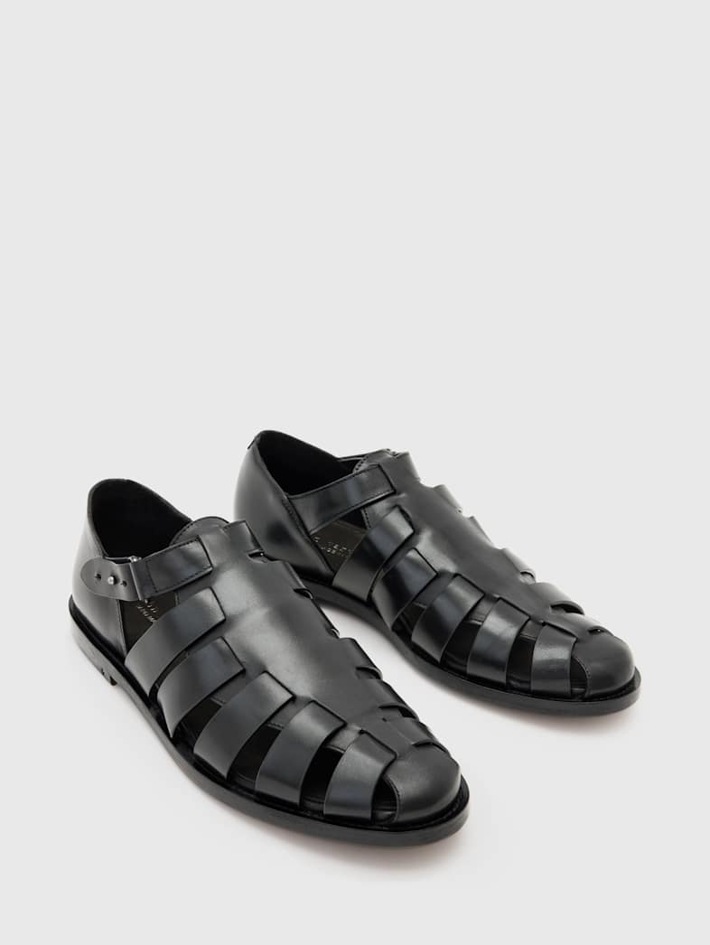 john varvatos ANTWERP FISHER SANDAL BLACK
