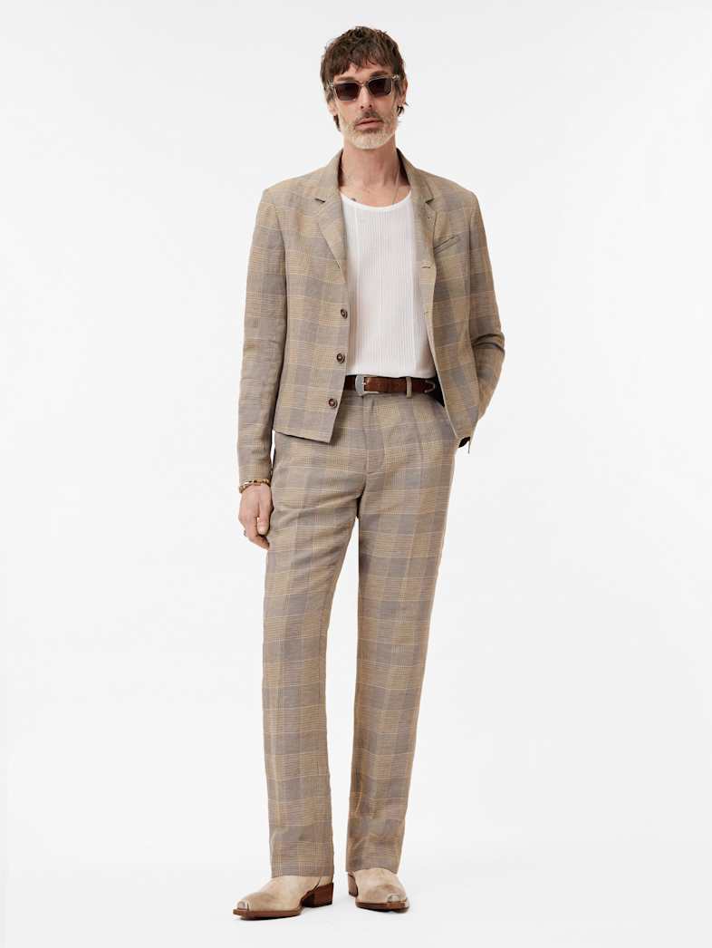 John Varvatos BLEECKER PANT DARK TAN